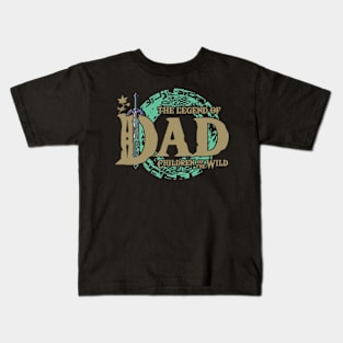 The Legend Of Dad Fathers Day, Father Vibe, Cool Best Dad Game Ever Kids T-Shirt